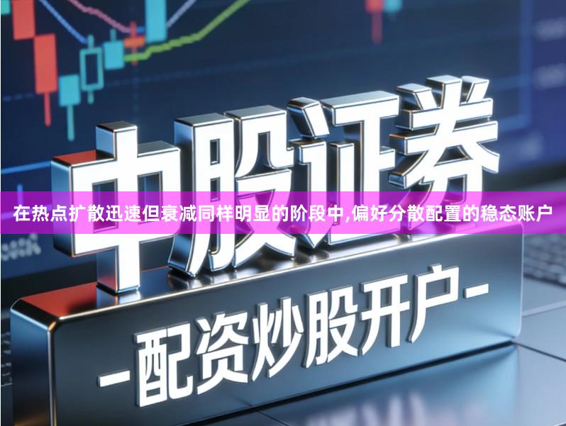 在热点扩散迅速但衰减同样明显的阶段中,偏好分散配置的稳态账户